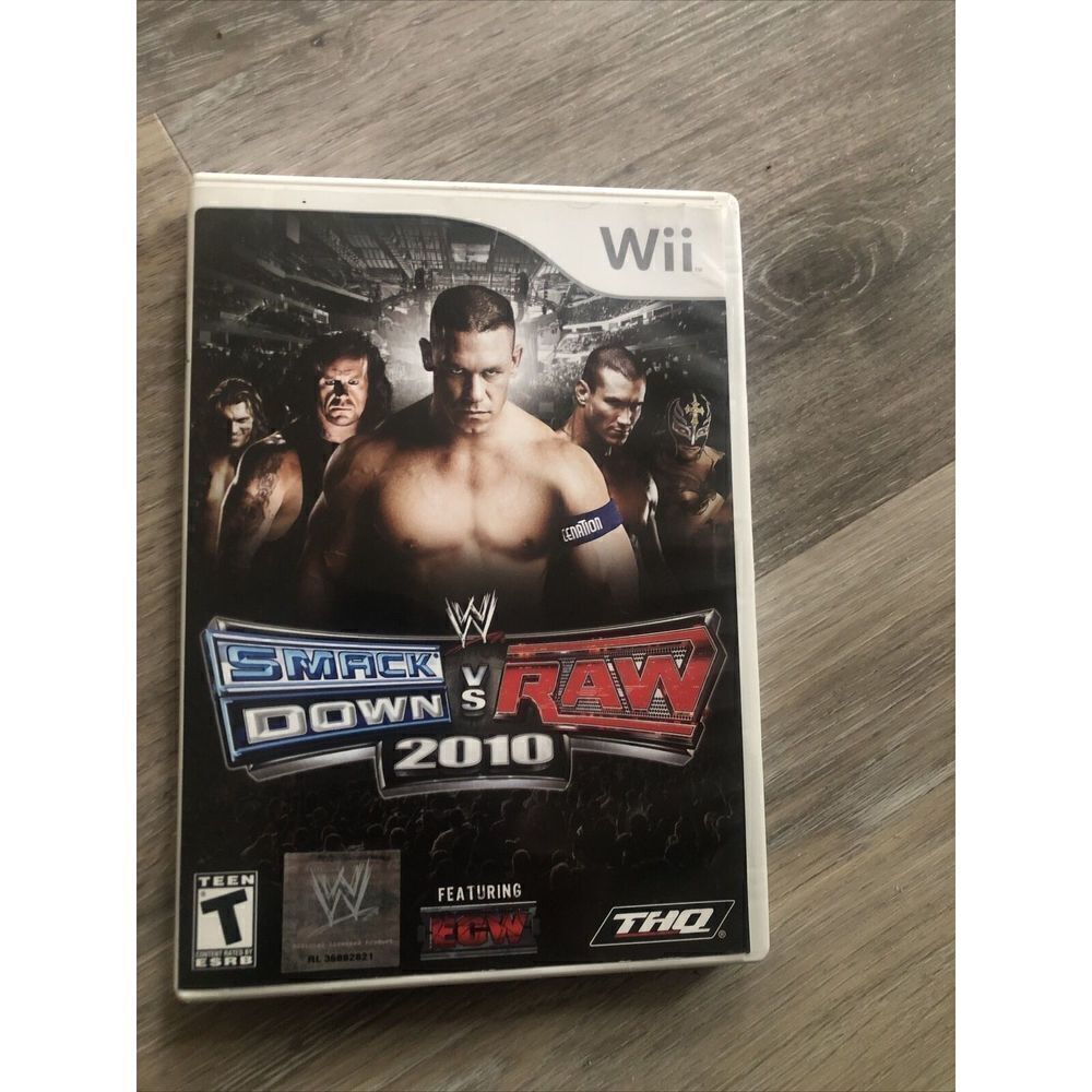 *WII WWE SmackDown vs. Raw 2010 Nintendo Wii Complete With Manual